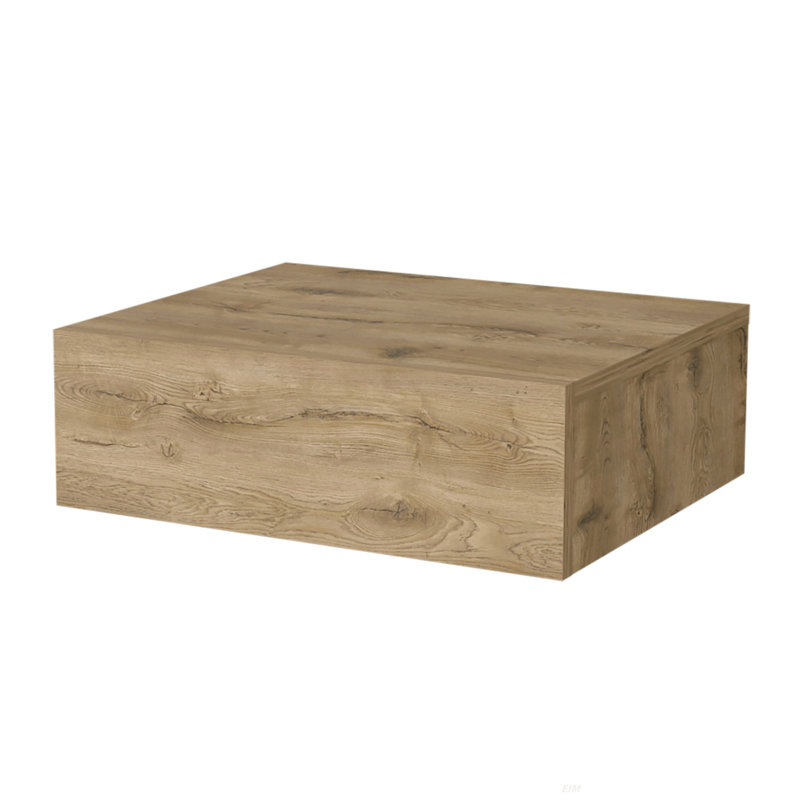 Table de chevet flottante 16 tiroirs 16 po, Naturel