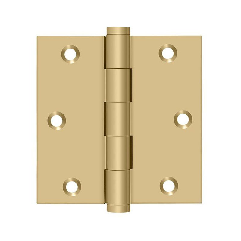 102'' x 102'' Butt Bearing Hinge, Brushed Brass