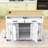 Extendable Kitchen Island with 2 Drawers, Storage Cabient and Built-In Power Outlet-817177882
