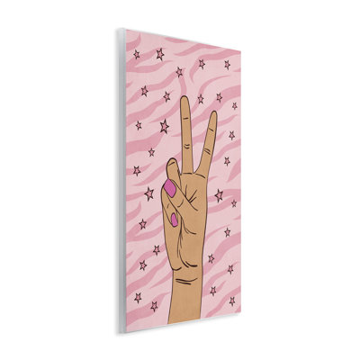 Art mural "Peace Hand & Stars" par Nataly White