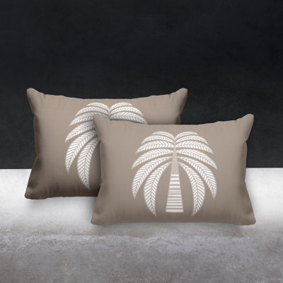 No Decorative Addition Outdoor Reversible Throw Pillow