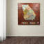 « georgia map », impression sur toile tendue-16420161