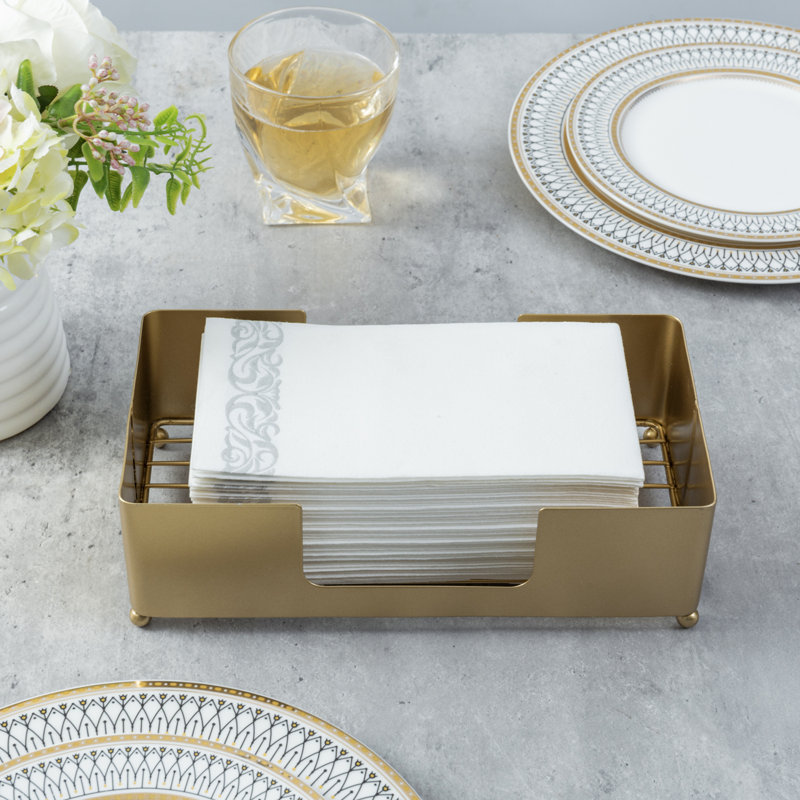 Porte-serviettes en papier commercial doré