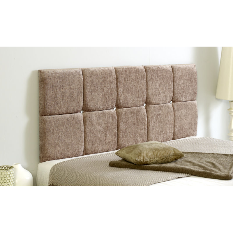 Shearer Upholstered Headboard, Double (4'6), Mink Chenille