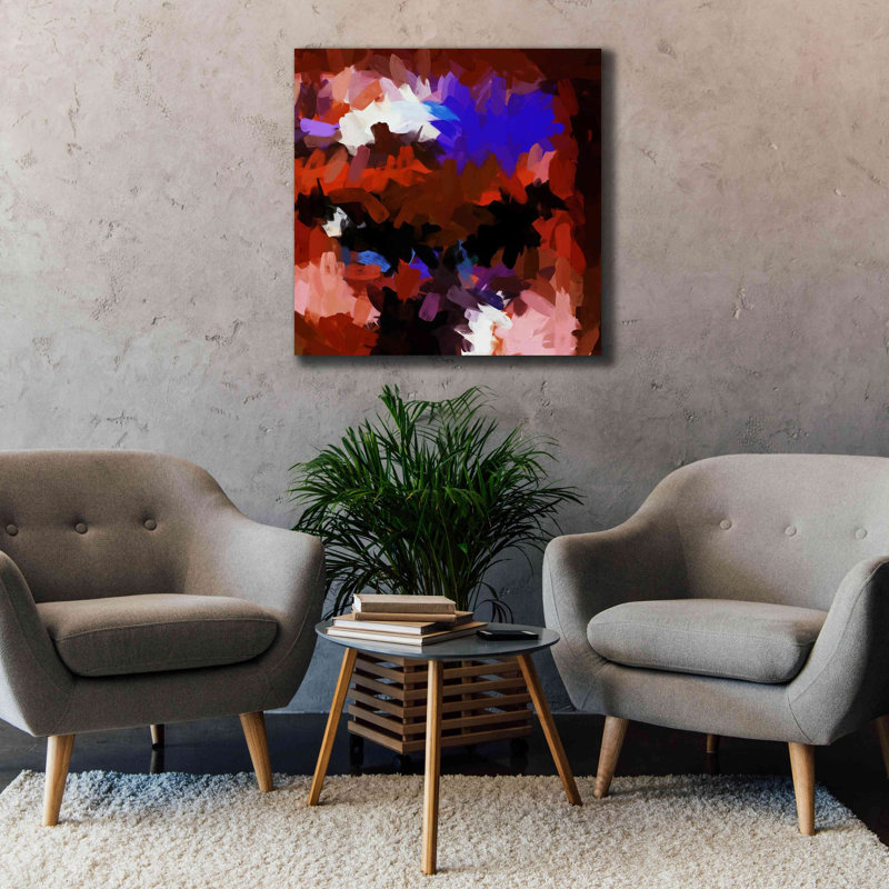 «Inverted Abstract Colorful Flows 15» par Irena Orlov, estampe numérique sur toile, 12 po x 12 po