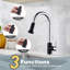 Robinet de cuisine rétractable à poignée simple avec jet avancé 3 modes-82373881