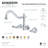Kingston Brass Heritage Two-Handle 3-Hole Wall Mount Roman Tub Faucet-33092085