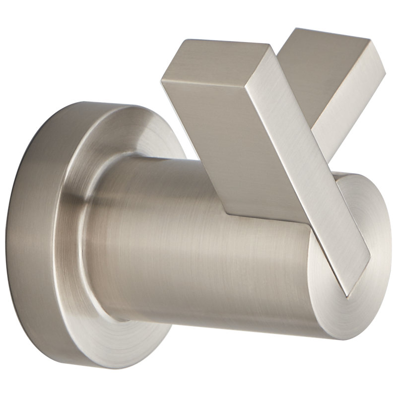 Litze® Double Robe Hook, Luxe Nickel