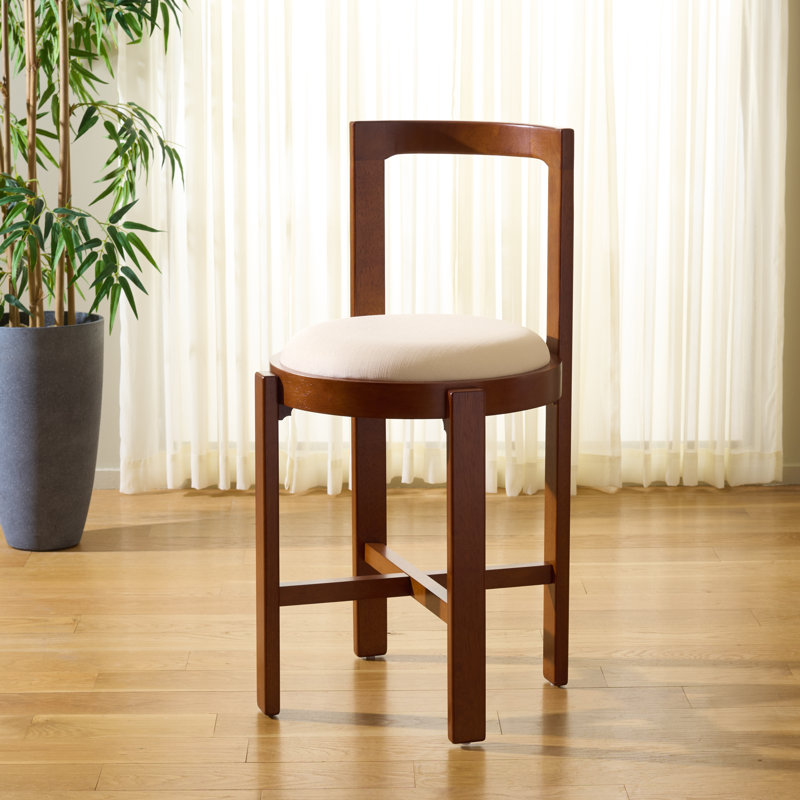 Estes Round Counter Stool, Walnut