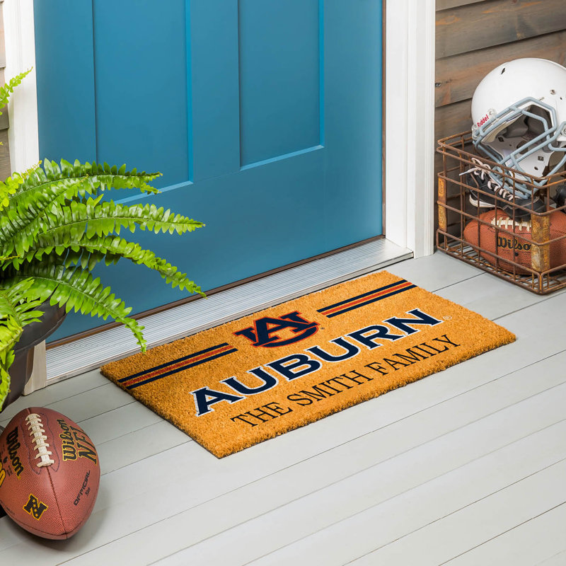 Paillasson personnalisé Suneel 30 po x 18 po NCAA, NCAA Auburn, Oui