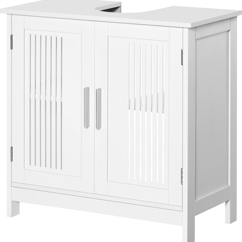 Meuble-lavabo sous le lavabo blanc