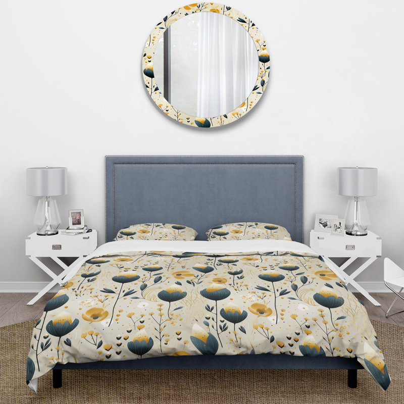 Ensemble de housse de couette Mcclamb, Housse de couette simple + 1 taie décorative stan