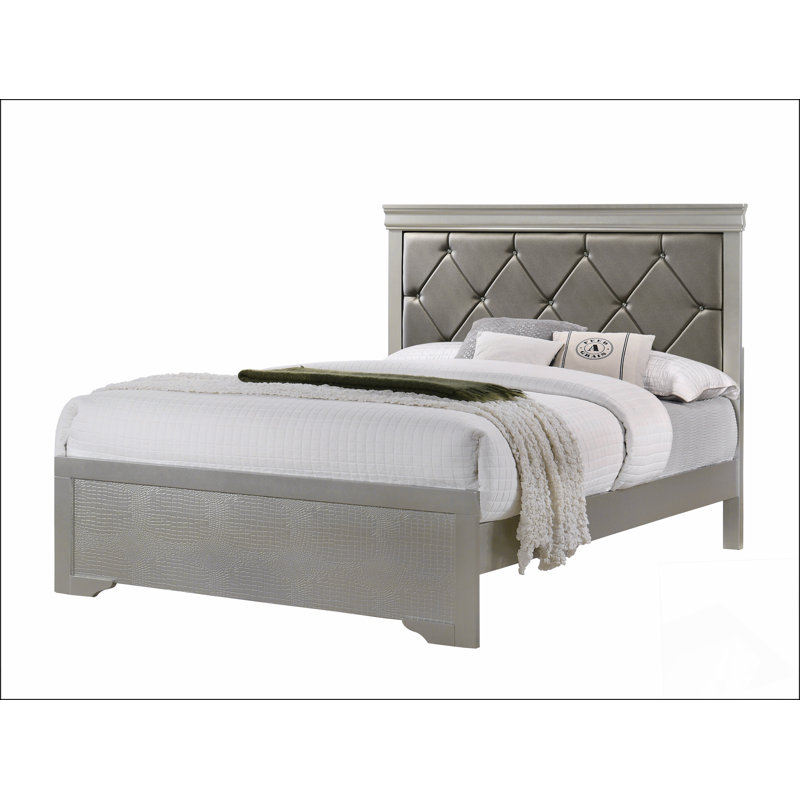 Tête de lit tapissier en polyuréthane, Beige, Roi