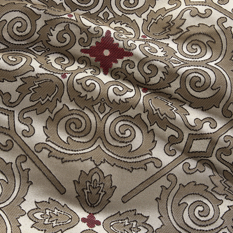 Édredon très grand lit - rouge avec broderie et coussin 7 pièces, Édredon de très grande taille et 6 pièces suppl, Rouge