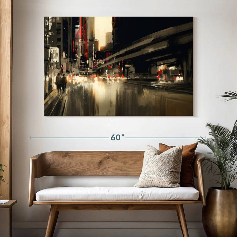 «Sirci City Abstract», H 34 po x l 51 po
