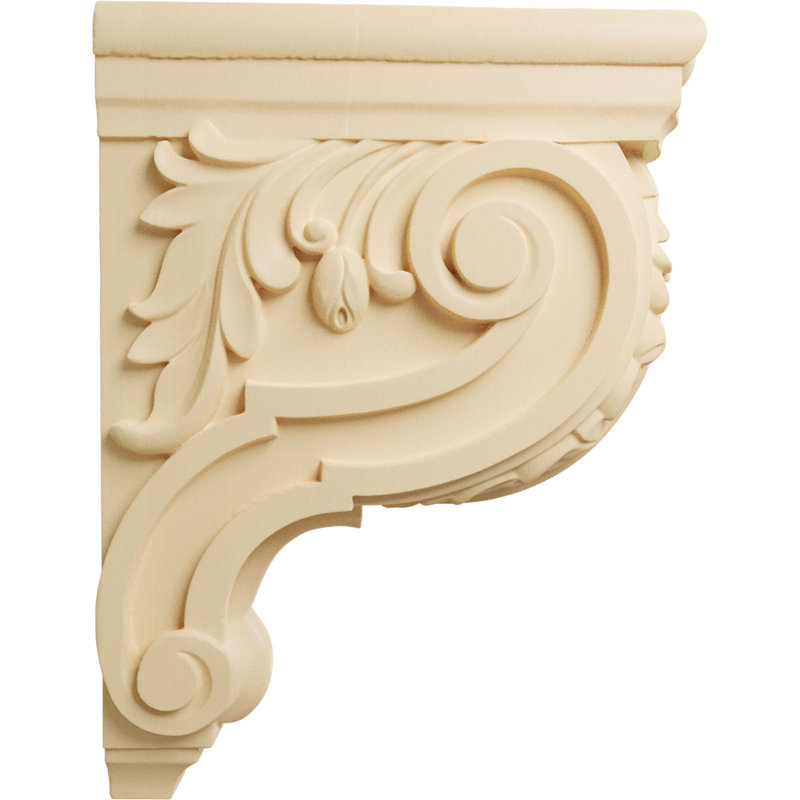 Corbeau Hudson Acanthus, Érable, H 14 po x l 4 po x P 10,5 po