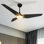 56" Smart DC Ceiling Fan with Integrated LED light, Remote control