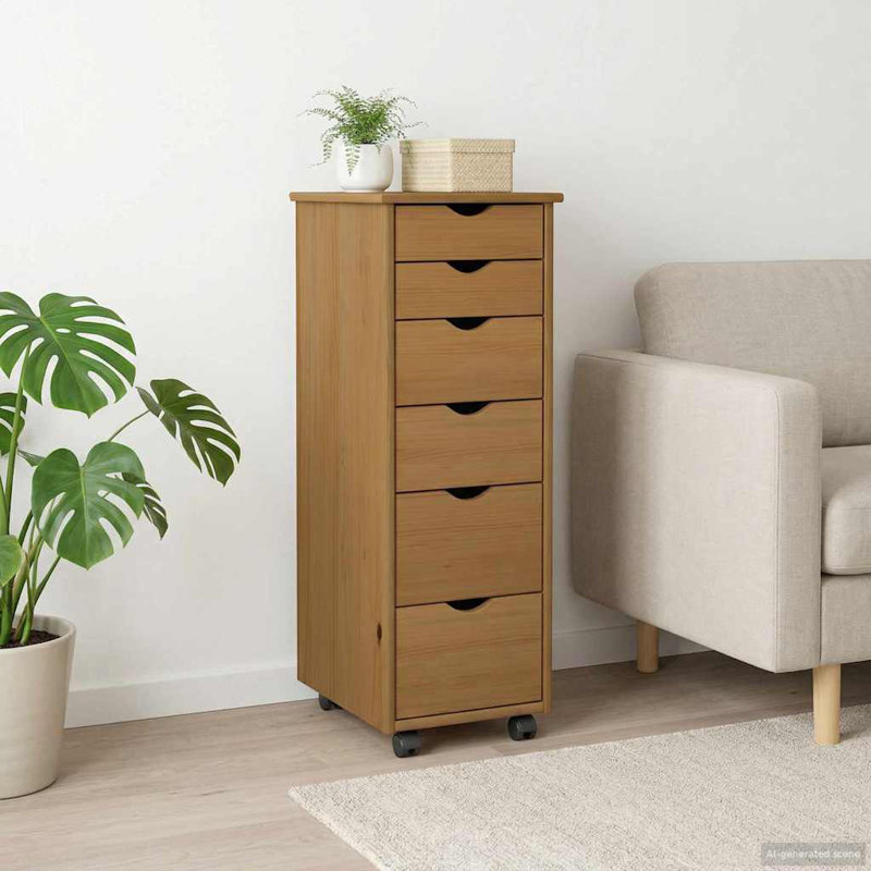 File Cabinet, Honey Brown