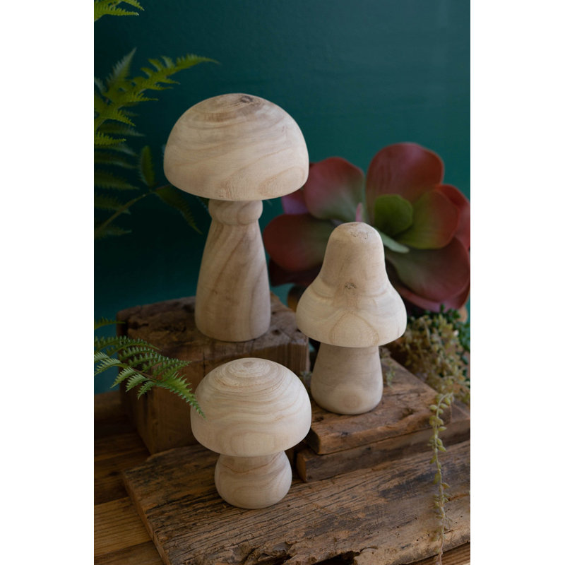  Ensemble de 3 figurines naturelles H 6 "fabriquées à la main