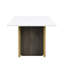 Ensemble de 2 tables basses modernes et luxueuses, petite table basse carrée et centre pour le salon-129028545