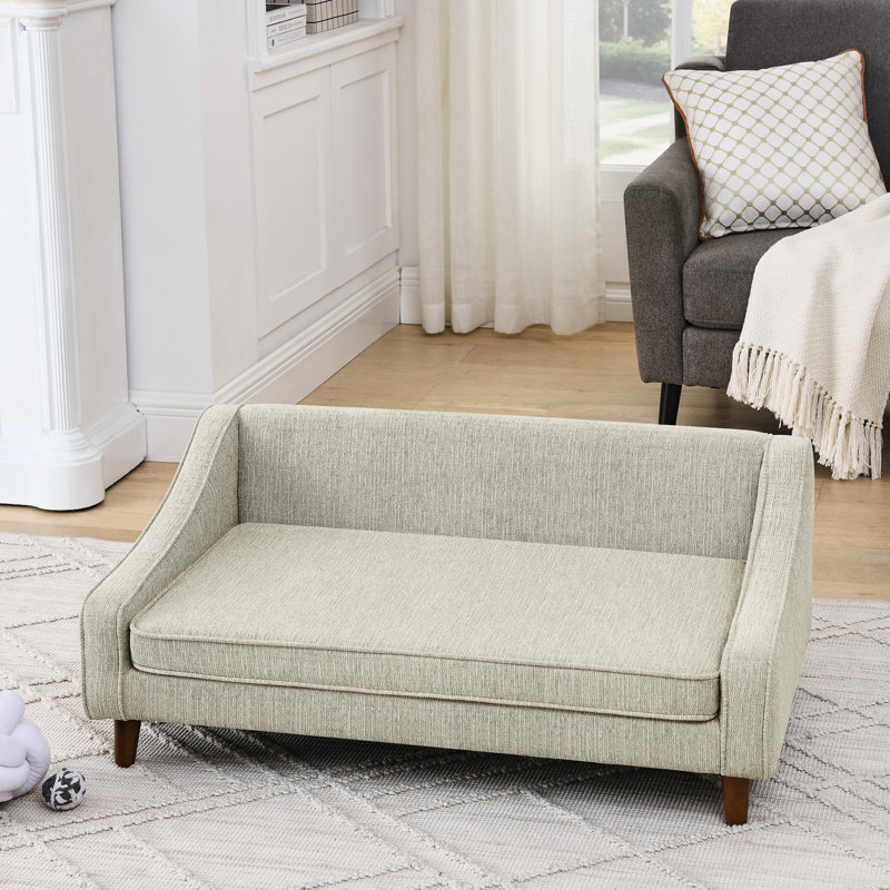 Lit pour chien confortable moyen et grand beige, Beige