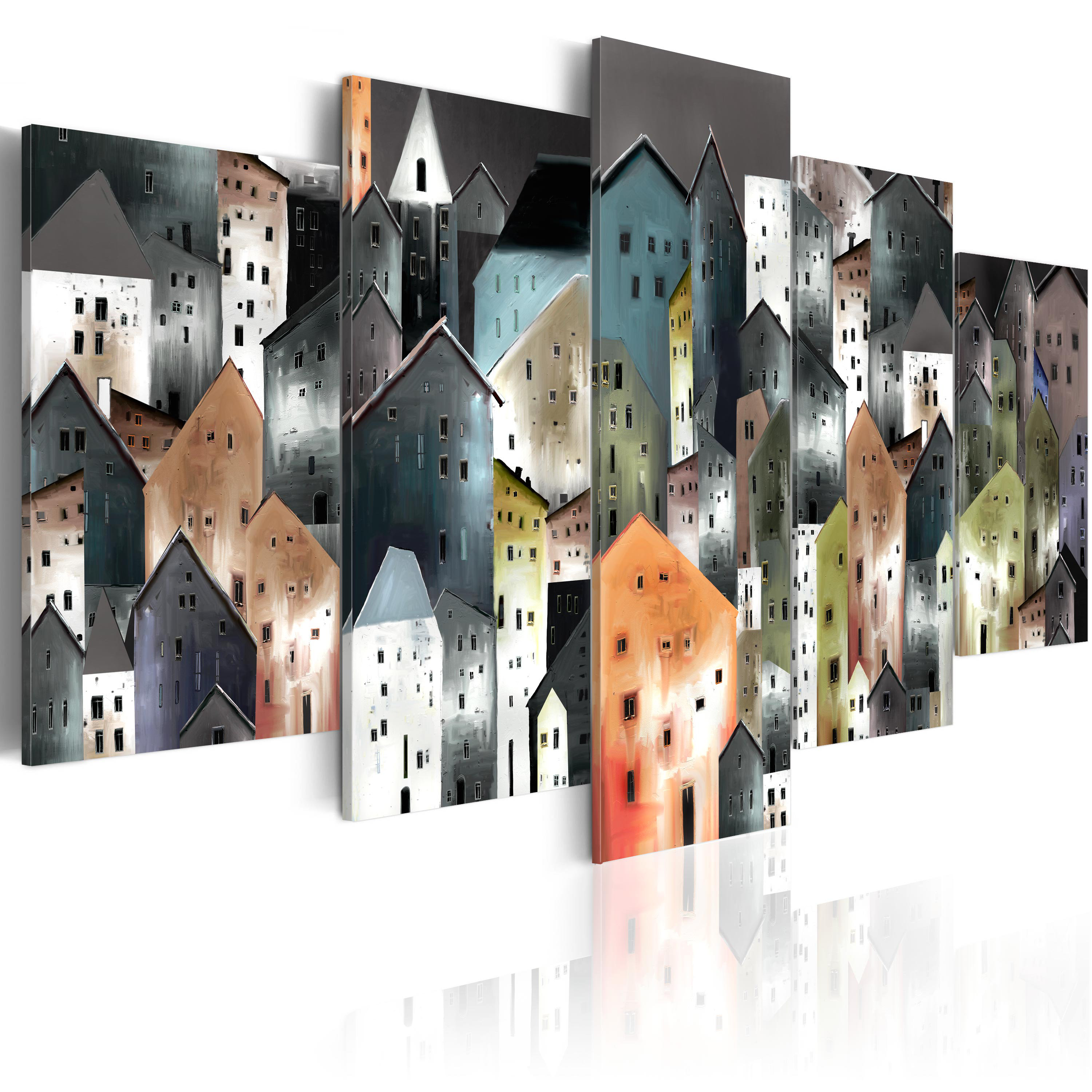 Ebern Designs 6Th District - 5 Piece Wrapped Canvas Graphic Art Print ...