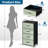 4 Drawer Dresser for Bedroom, Narrow Chest of Drawers, Wooden Top and Study Iron Frame 18"x37.5"-(WxH)