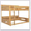 Queen Over Queen Bunk Bed With Storage Shelves And USB Ports-1282008520