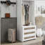 Armoire penderie avec rotin 3 tiroirs