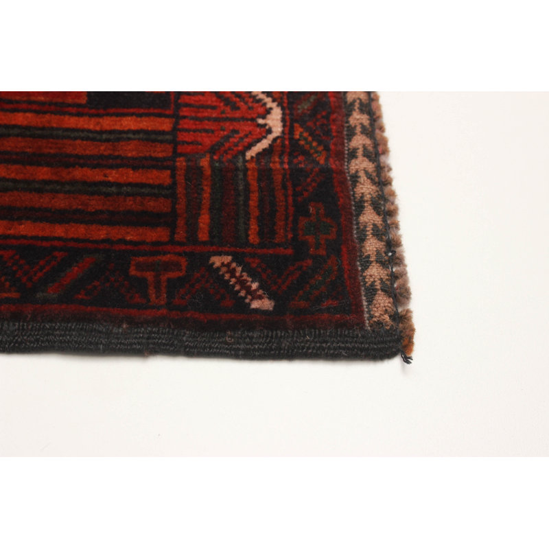 Teimani Burgundy Rug 3'1" x 4'7"