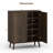 Modern 5-Tier 20 Pair Shoe Storage Cabinet With Adjustable Shelves - Textured Fluted Design, Moisture-Resistant For Entryway & Bathroom-1547952110