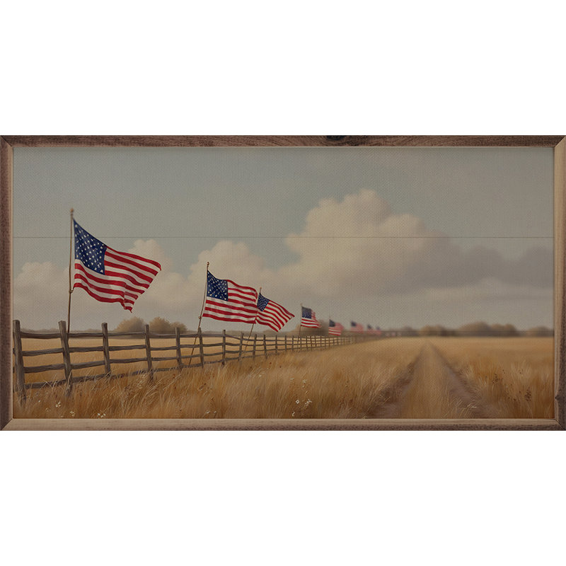Drapeaux sur la clôture, H 20 po x l 40 po