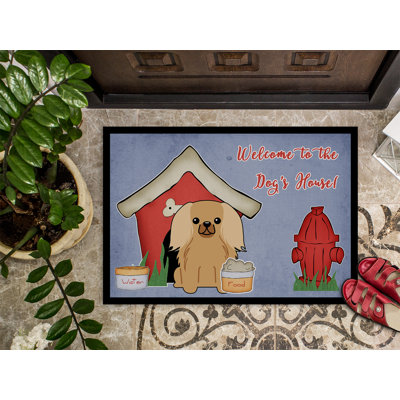 Tapis de porte d'extérieur pour maison de chien Christee