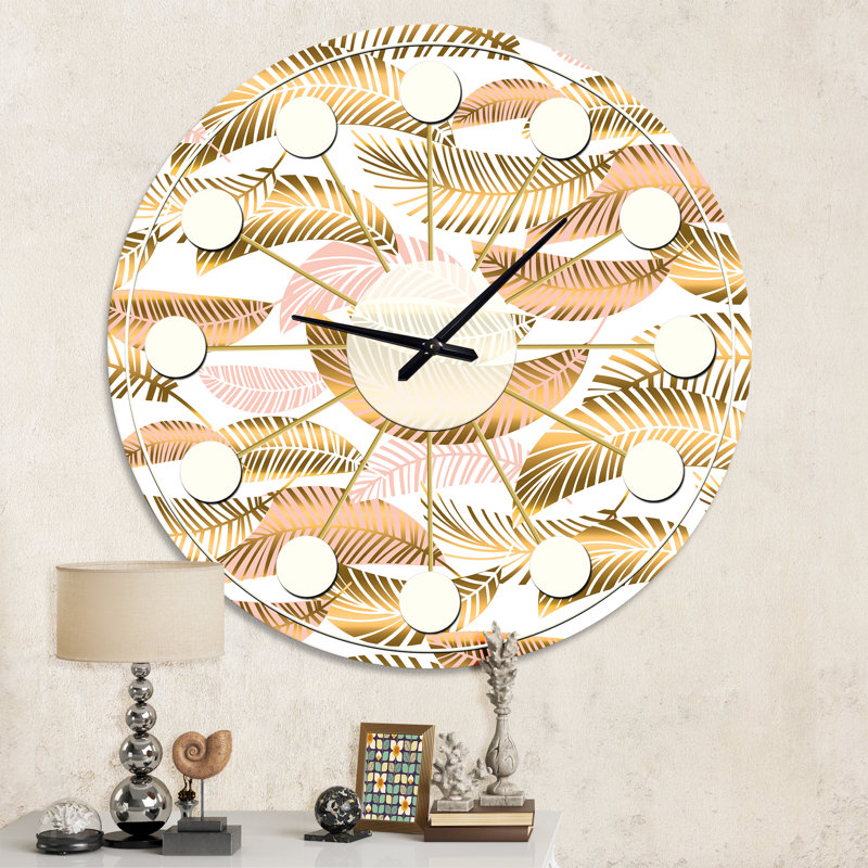 Horloge murale Golden Mid-Century III, Moyenne