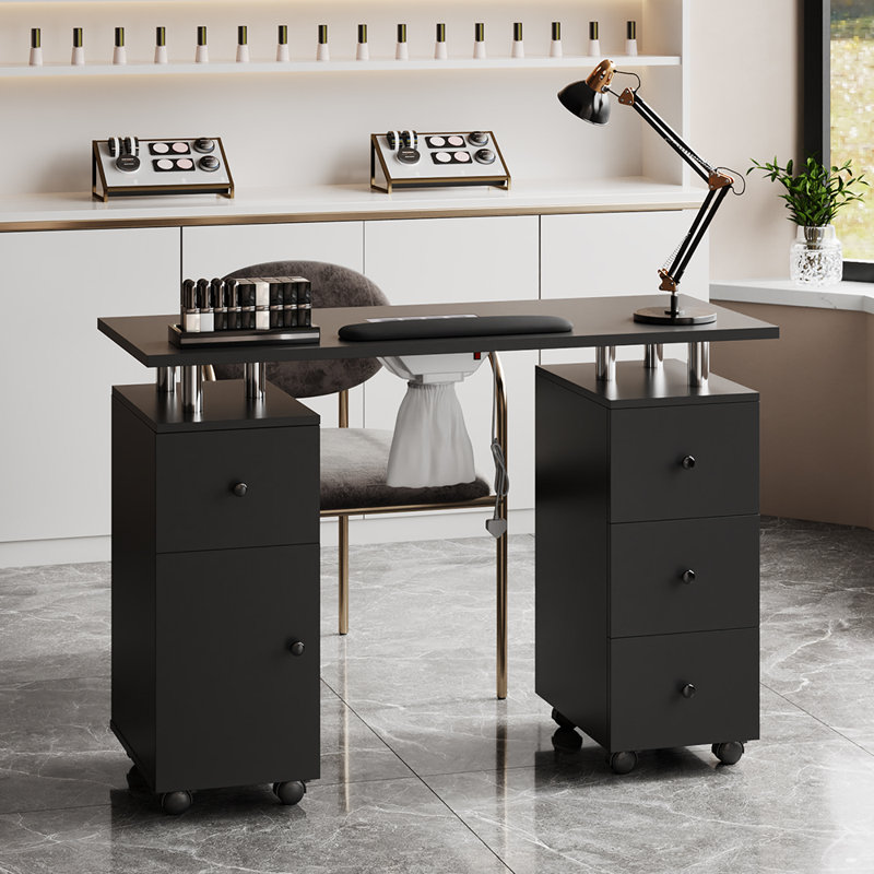 MDF；Particleboard Makeup Organiser, Black