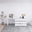 Commode polyvalente à 6 tiroirs avec bureau réglable et grand espace de rangement