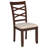 Baron 5pc Round Dining Table Set with 4 Chairs, 2 Drop Leaves, Brown