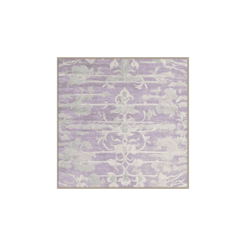 Machine Washable Beige Area Rug, Square 4'