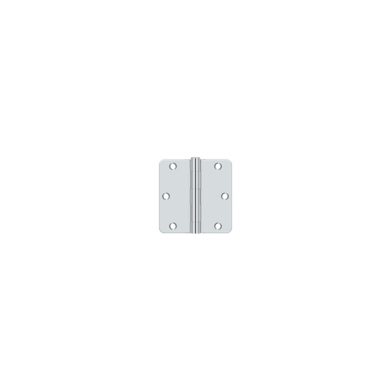 Steel Hinge, Polished Chrome