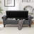59" Wide Upholstered Storage Bench with Solid Wood Legs & Nailhead Trim-1495374266