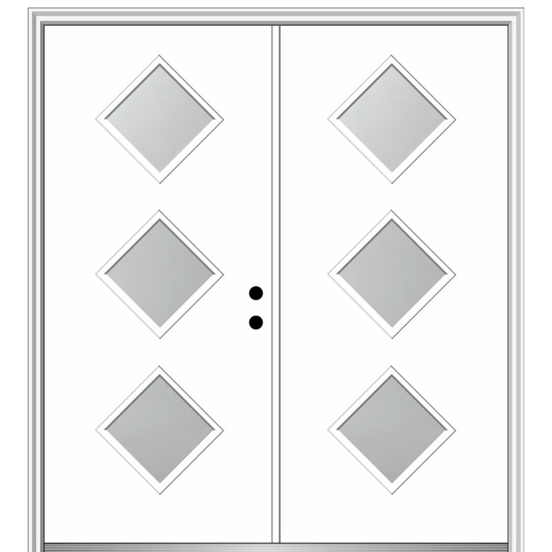 Portes d'entrée prémontées Spotlight, Gauche, H 81,75 po x l 62 po x P 2 po