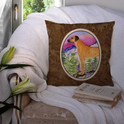 Rhodesian Ridgeback Outdoor Reversible Throw Pillow