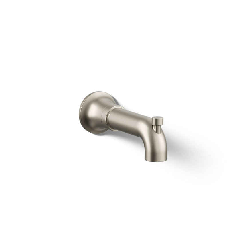 Tone Wall-Mount Diverter Bath Spout, Vibrant Brushed Nickel