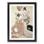 Two Geisha by Chobunsai Eishi - Picture Frame Painting Print-55614448-55614446