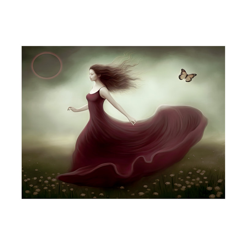 Sasha Eclipse Canvas Art, 35" H x 47" W