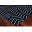 Natural Hide Cowhide Chevron Area Rug in Blue-40095618