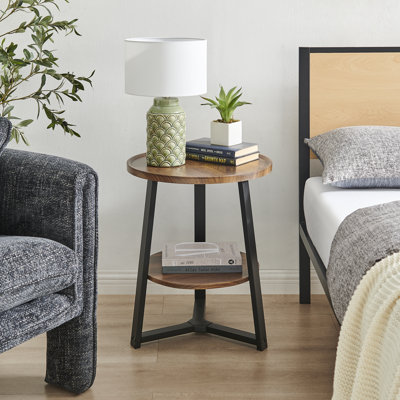 Zeltzin 2 Tier Round End Table
