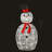 The Holiday Aisle® 36" Pre-Lit Sisal Snowman