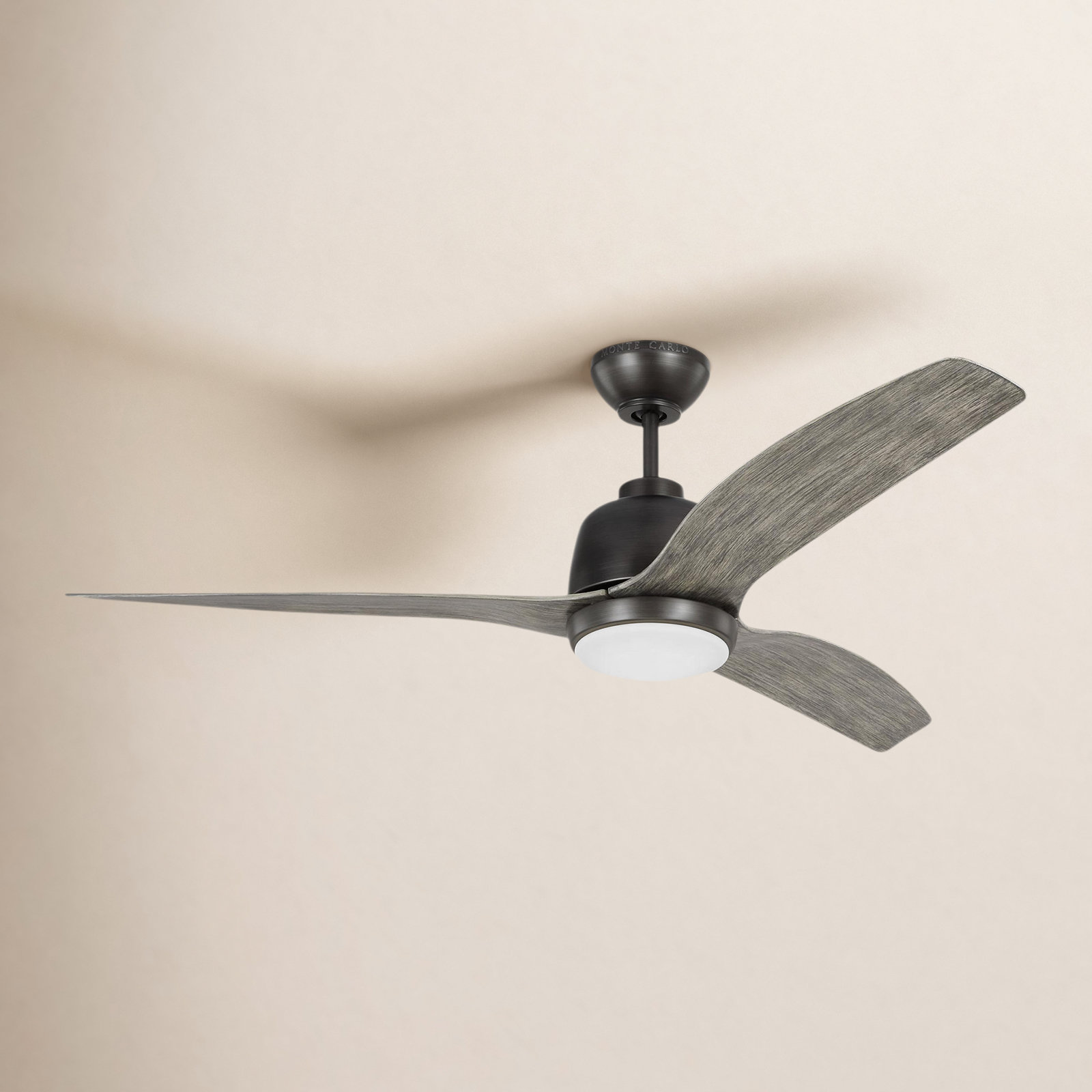 Marica 54'' 3 Blade Ceiling Fan with LED Light Kit, Aged Gray