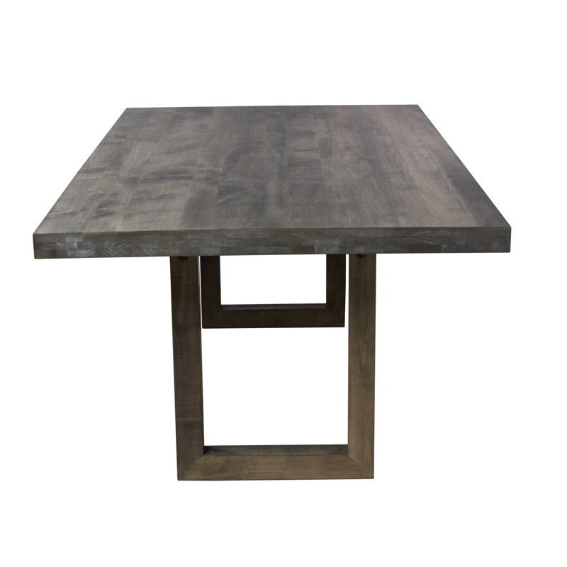 Maple Solid Wood Dining Table, 29" H x 80" W x 42" D, Natural